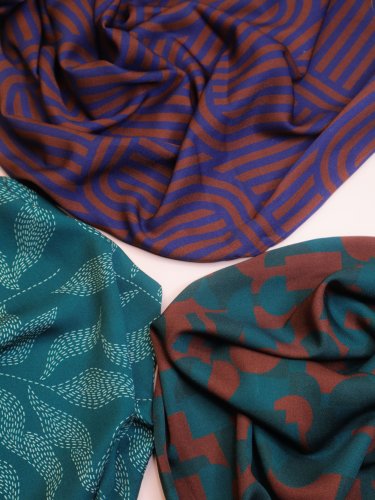 Viskose Twill mit LENZING™ ECOVERO™ Fasern - Lulu - teal - Mind the Maker