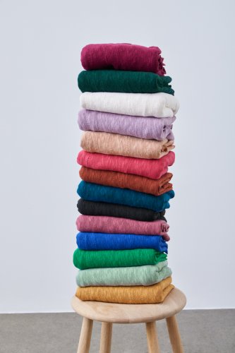 Preview: RESTSTÜCK 0,60m !!! - Bio Slub Jacquard - fuchsia - Mind the Maker