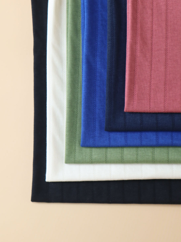 Preview: RESTSTÜCK 0,90m !!! - Bio Strickjersey - Stripe Pointelle - black - Mind the Maker