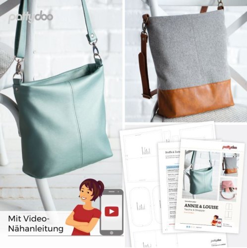 Papierschnittmuster - Annie & Louise - Tasche & Shopper - Pattydoo