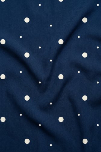 Viskose Twill mit LENZING™ ECOVERO™ Fasern - Dainty Dot - blue - Mind the Maker