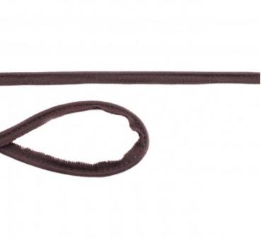 Paspelband Jersey - dunkelbraun - 10 mm