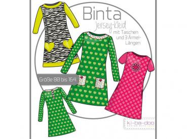 Papierschnittmuster - Binta A-Linien-Kleid - Kinder - Kibadoo