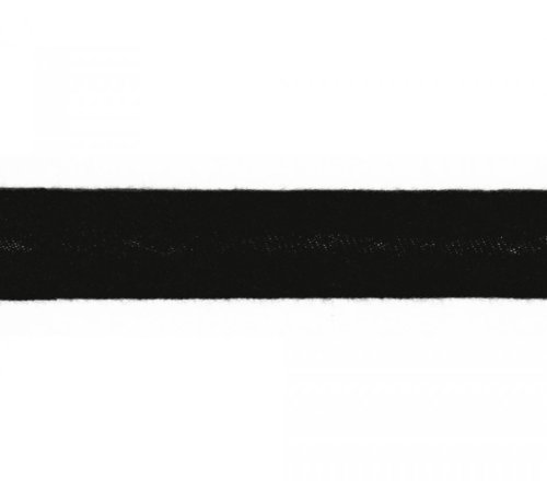 Schrägband - Musselin - 20mm - black