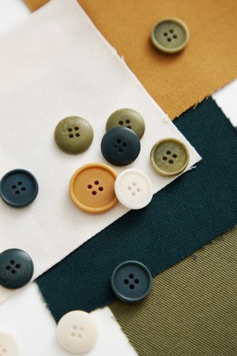 Knopf Corozo - Blaze - 15 mm - bottle green - Mind the Maker