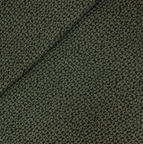 Viskose - Broken Dots - khaki