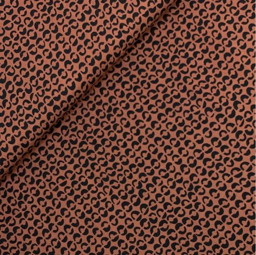 Viskose - Broken Dots - tobacco
