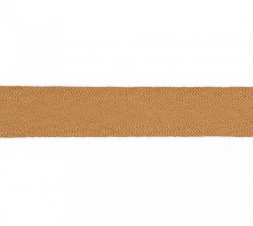 Schrägband - Musselin - 20mm - caramel