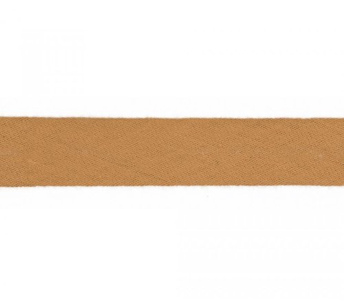 Schrägband - Musselin - 20mm - caramel
