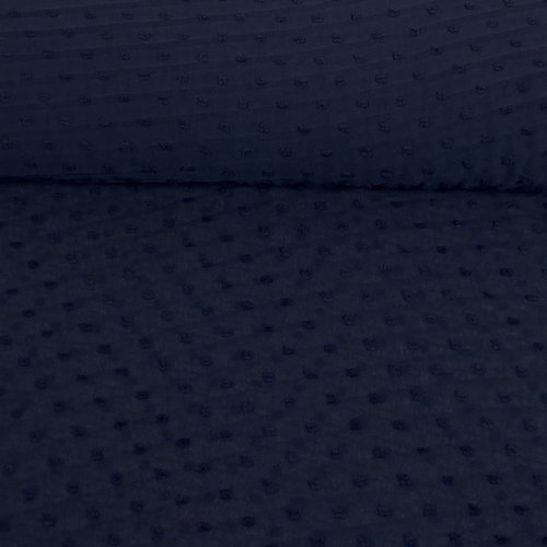 Crepe - uni - dunkelblau