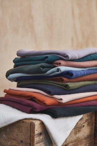 Preview: RESTSTÜCK 0,70m !!! - Crispy Crepe mit TENCEL™ - amber - meetMilk