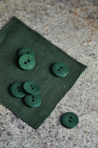 Knopf Cotton - Curb - 18mm - green khaki - Mind the Maker