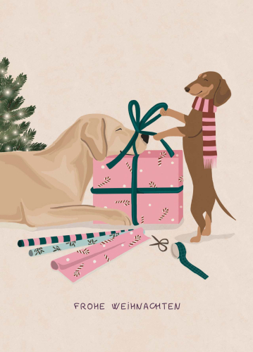 Postkarte - Gift Wrapping - Alfie´s Greetings
