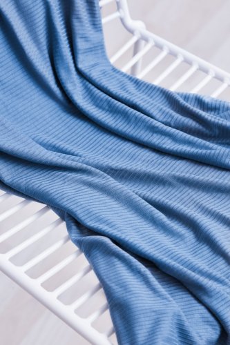 Derby Ribbed Jersey mit TENCEL™ - bright blue - MeetMilk
