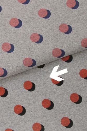 French Terry - Dots - rot - Park Lane - Hamburger Liebe