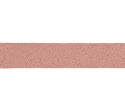 Schrägband - Musselin - 20mm - dusty rose