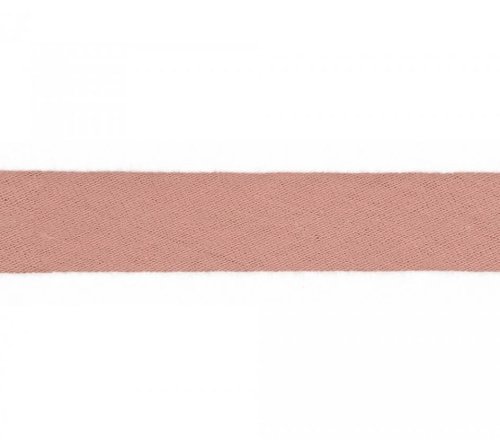 Schrägband - Musselin - 20mm - dusty rose