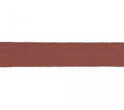 Schrägband - Musselin - 20mm - dusty terra