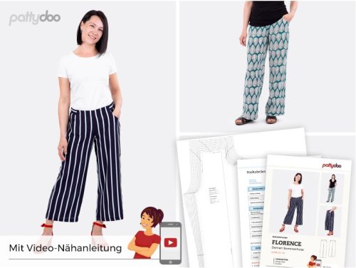 Papierschnittmuster - Florence - Sommerhose - Damen - Pattydoo