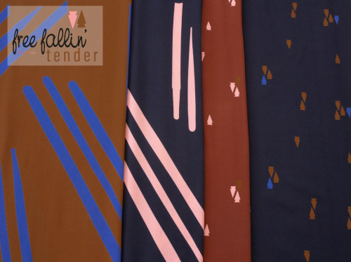 Preview: RESTSTÜCK 0,70m !!! - Viskose - Tender Streifen - ocker - free fallin` by brinarina - Swafing