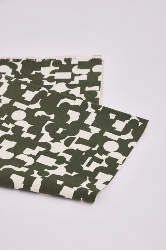 Canvas - Geomania - green khaki - Mind the Maker