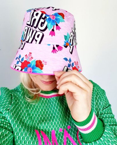 RESTSTÜCK 1,30m !!! - Bio Jersey - Girl Power - Col.1 - rosa - Bloom - Hamburger Liebe - Albstoffe