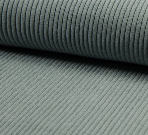 Bündchen Schlauch - Heavy Rib - dusty mint melange