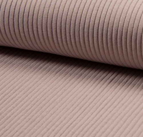 Bündchen Schlauch - Heavy Rib - dusty pink melange