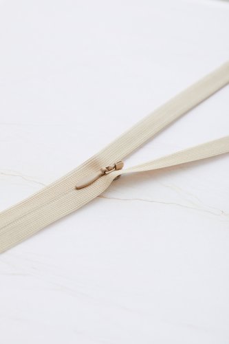 Reißverschluss - nahtverdeckt - 60cm - dune - Mind the Maker