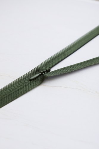 Reißverschluss - nahtverdeckt - 60cm - khaki - Mind the Maker