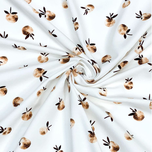RESTSTÜCK 0,50m !!! - Bio Baumwolljersey - Peach - camel brown