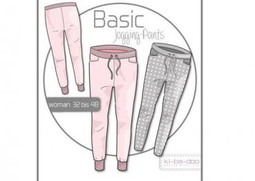 Papierschnittmuster - Basic Jogging Pants - Damen - Kibadoo
