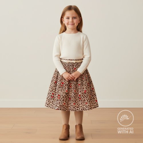 Preview: Jersey - Heart Leo - brown/sand