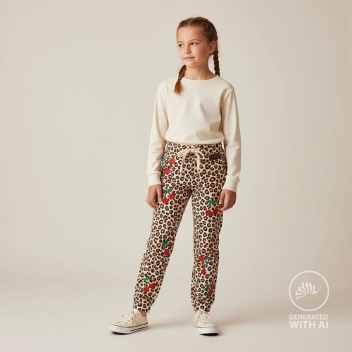 Preview: Jersey - Cherry Leo - brown/sand