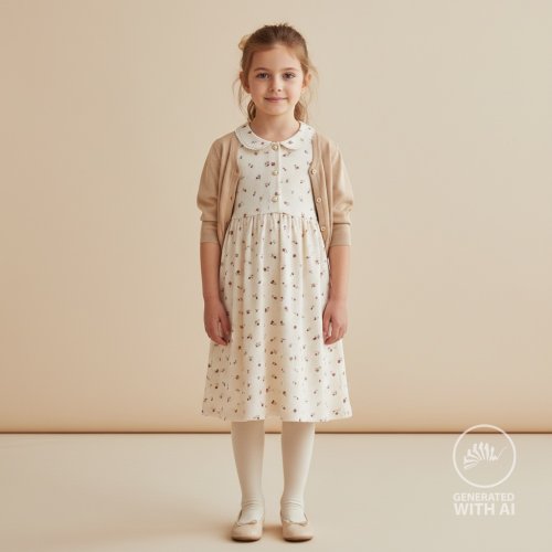 Preview: Rib Jersey - Bella Bloom - ecru