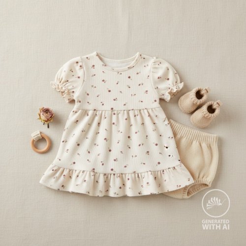 Preview: Rib Jersey - Bella Bloom - ecru