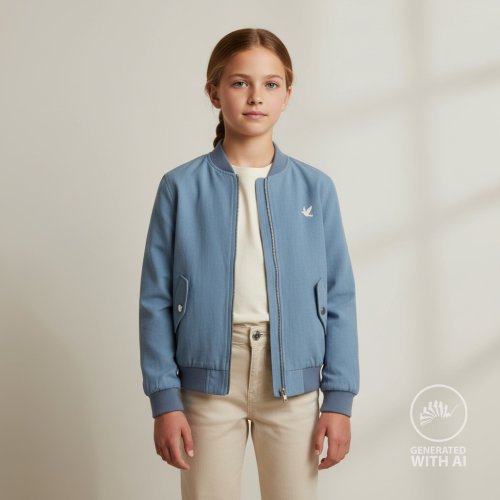 Preview: Baumwoll Denim - uni - light blue