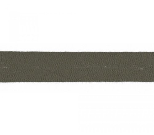 Schrägband - Musselin - 20mm - khaki