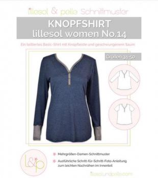 Papierschnittmuster - Knopfshirt No. 14 - Damen- Lillesol & Pelle