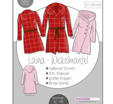 Papierschnittmuster -  Laina Mantel - Damen - Kibadoo