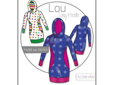 Papierschnittmuster - LOU Longhoddie - Kinder- Kibadoo