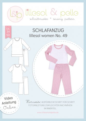 Papierschnittmuster - Schlafanzug No. 49 - Damen - Lillesol & Pelle
