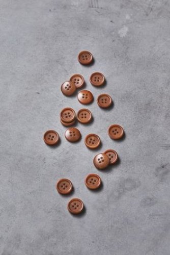 Knopf Corozo - Dish - 15 mm - rust - meetMilk