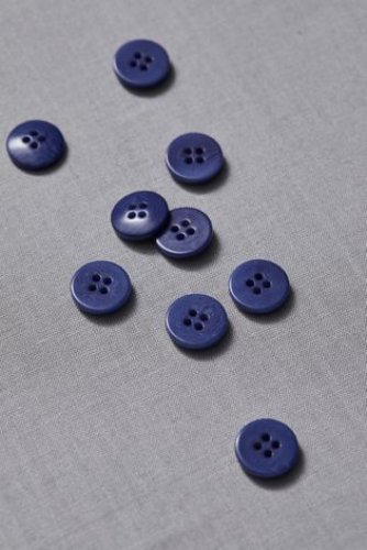 Knopf Corozo - Plain - 15 mm - lapis - meetMilk