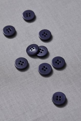 Knopf Corozo - Plain - 15 mm - blueberry - meetMilk
