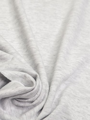 Preview: Baumwoll Jersey - melange - light grey - Mind the Maker