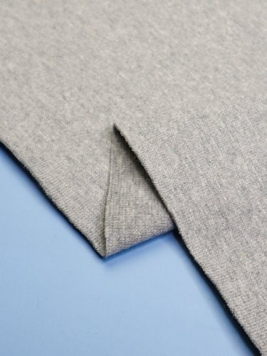 Baumwoll Bündchen - 1x1 Rib - melange - mid grey - Mind the Maker