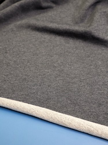 Preview: Baumwoll Sweat - melange - dark grey - Mind the Maker