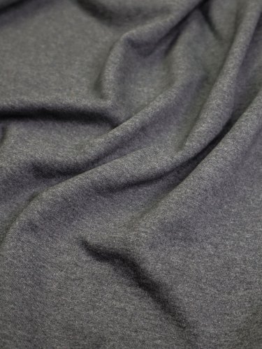 Preview: Baumwoll Sweat - melange - dark grey - Mind the Maker