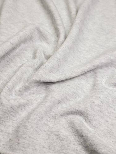 Preview: Baumwoll Sweat - melange - light grey - Mind the Maker